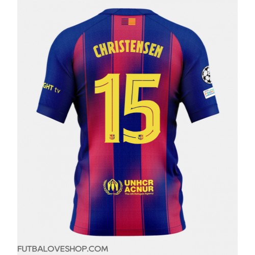Dres Barcelona Andreas Christensen #15 Domáci 2025-26 Krátky Rukáv